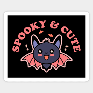 Spooky and Cute - Spooky Cute Pastel Goth Halloween Bat Sticker